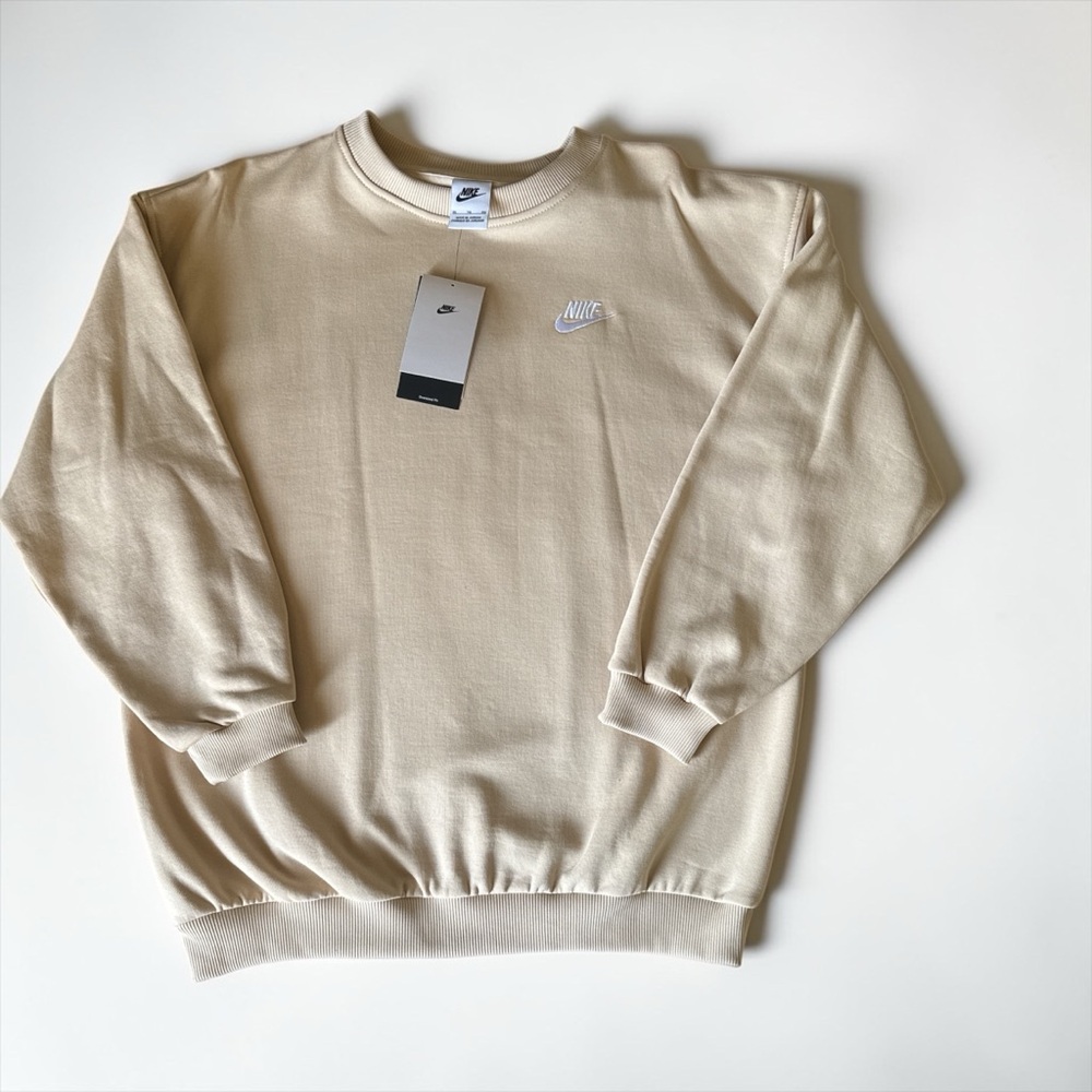 Nike Men’s Cream/Tan Crewneck Sweatshirt
